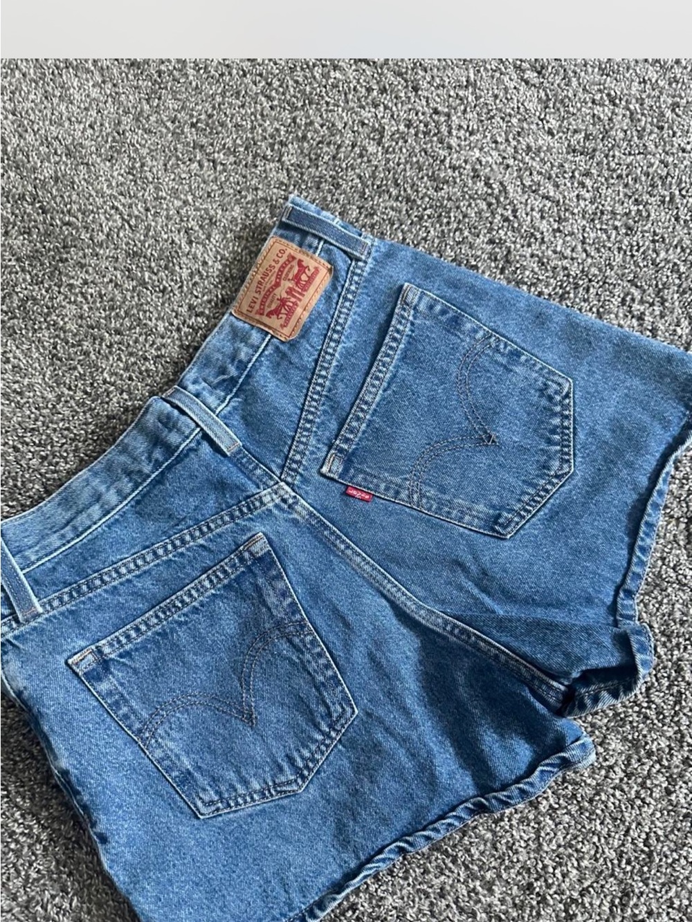 Levi's Women's Medium Blue Denim Cutoff Shorts